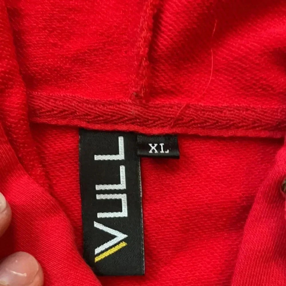 Vull full zip hoodie, red, black, gray. Women’s size XL - Picture 4 of 10